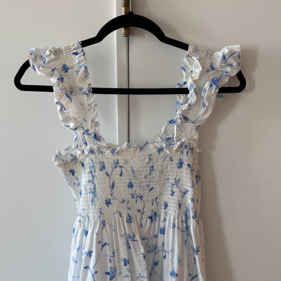 Hill House Home Blue and White Floral Ellie Nap Dress Medium - Picture 5 of 9